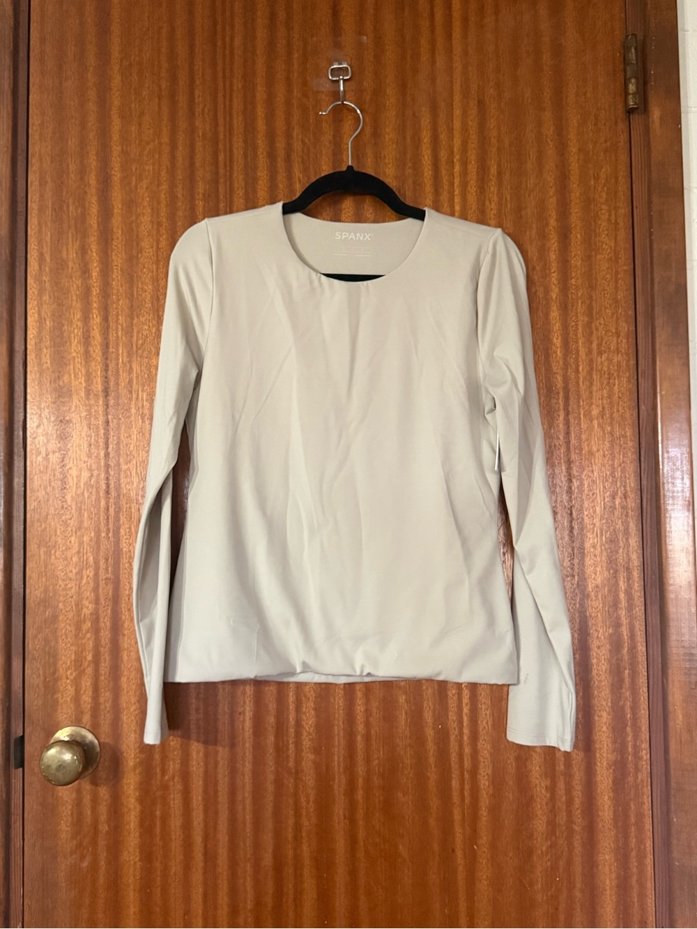 NWT Spanx Smoothing Jersey Long Sleeve Top